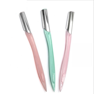 Pack of 2 Plastic <strong>Eyebrow</strong> Razor <strong>Trimmer</strong> and Shaper with Stainless Steel Blades Personal Facial Hair <strong>for</strong> <strong>Men</strong> and Women - Product Image 2