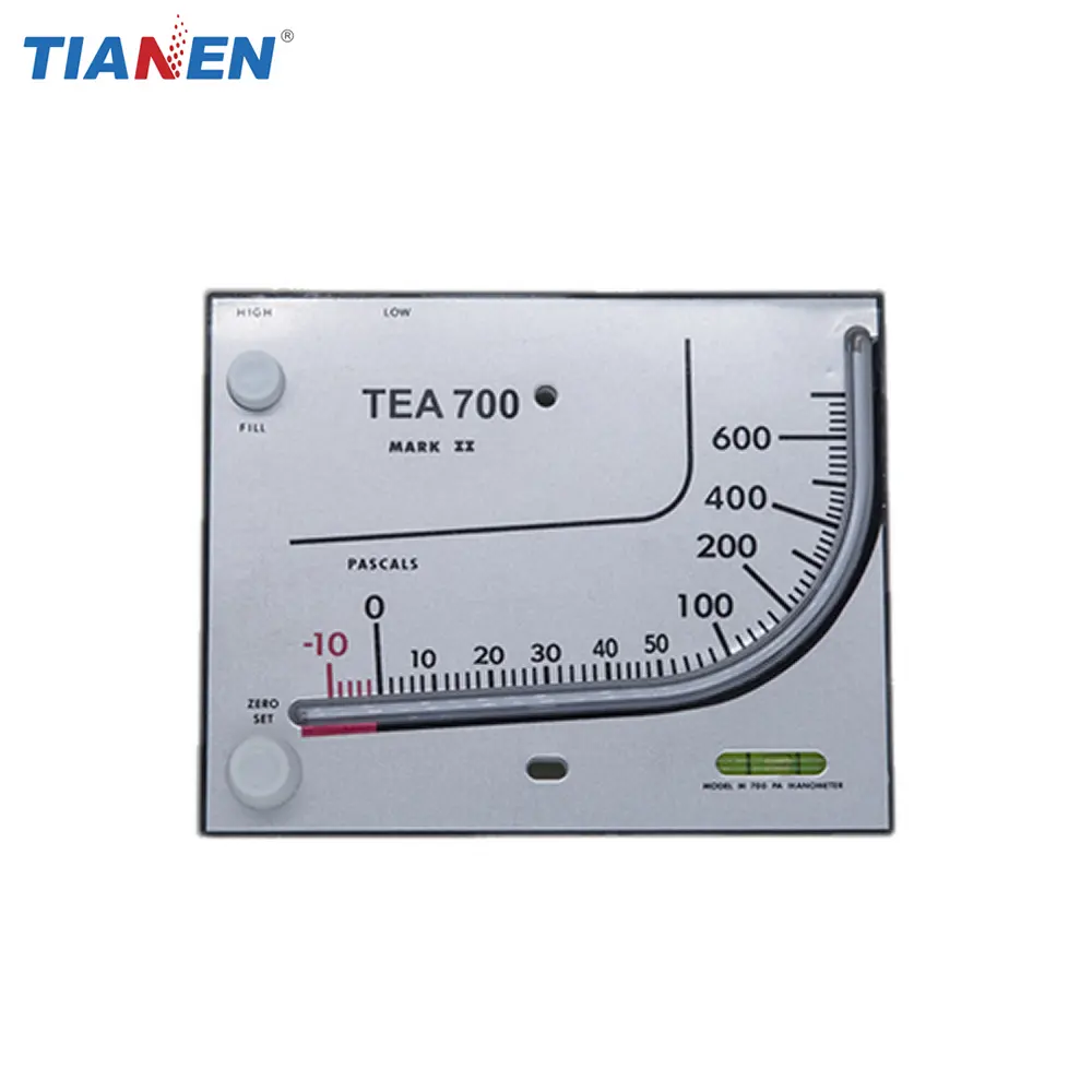 TEA700 Manometer Tekanan Diferensial Tipe Vertikal Miring Plastik