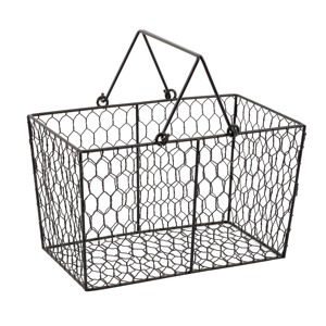 Square Wire Storage <strong>Empty</strong> <strong>Fruit</strong> Metal Grid <strong>Basket</strong>