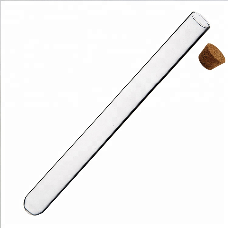 18x180 мм круглая Нижняя стеклянная пробирка с пробкой