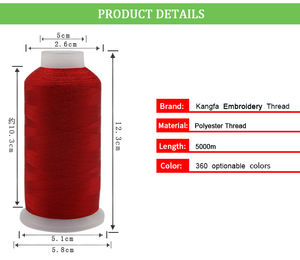 Máy Thêu Chủ Đề 100% Polyester <span class=keywords><strong>120d</strong></span> <span class=keywords><strong>2</strong></span> 5000Y Thêu Chủ Đề Bán Buôn - Product Image 2