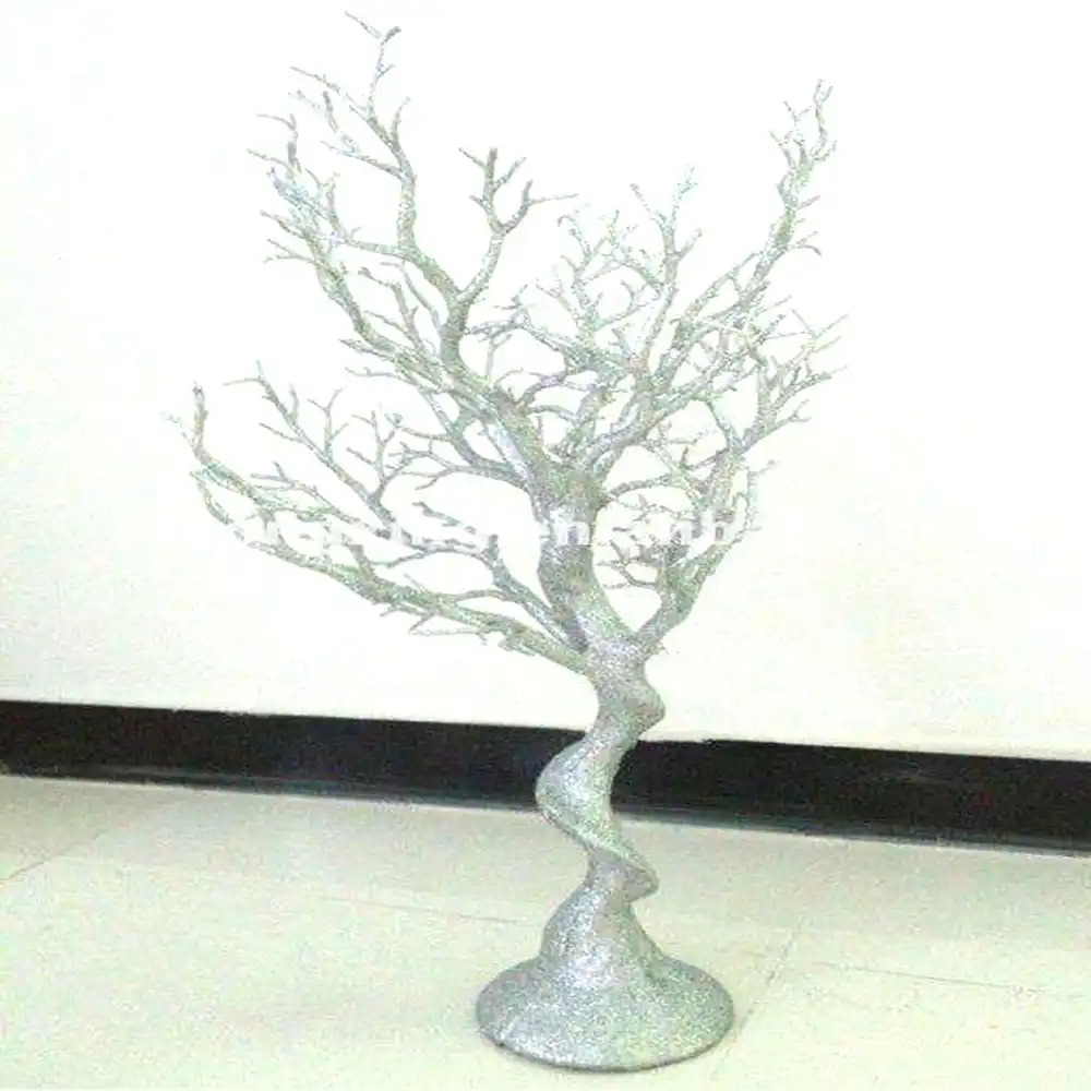 Venta caliente personalizada de alta calidad de cristal de árbol de la boda centros de mesa