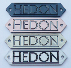 Lettres en colle 3M <span class=keywords><strong>HEDON</strong></span> gravées, emblèmes de voiture personnalisés, emblèmes de voiture personnalisés, badge personnalisé - Product Image 1