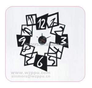 Nouveau design noir chiffres et chiffres adhésif <span class=keywords><strong>vinyle</strong></span> horloge murale <span class=keywords><strong>autocollant</strong></span> - Product Image 1