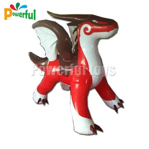 Red promotional inflatable dragon,inflatable giant dragon,dragon model