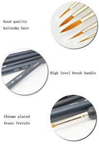 Usine prix kolinsky sable cheveux artiste <span class=keywords><strong>aquarelle</strong></span> liner pinceau détail liner <span class=keywords><strong>brush</strong></span> set - Product Image 4