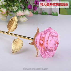 Dekorasi Pernikahan Kualitas Tinggi Kristal Bunga Mawar Hadiah Tahun Baru - Product Image 1