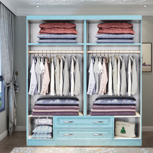 Zizhizhiqu — armoire en bois à personnaliser, 4 portes, 500mm de largeur, pour enfants du moyen-orient, divers couleurs de garde-robe en plastique PVC - Product Image 3