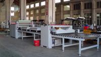 Machines à Bois Panneau Meubles Porte Complète Ligne de Production de Papier PVC Coller Machine À Plastifier