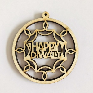 Gỗ Chạm Khắc Hình Nghệ Thuật Đồ Trang Trí Biểu Tượng Gỗ Đính Khắc Mô Hình Cây Giáng Sinh - Product Image 3