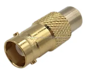 RCA jack female to BNC female adapter gold plating
