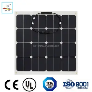 50 W 100 W 18 V 12 V Painel Solar Carregador de Celular solar Ultra Fino flexível com MC4 Conector de Carregamento para RV