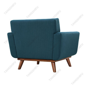 Chine cadre en bois dur d'ameublement de qualité supérieure et <span class=keywords><strong>meubles</strong></span> de <span class=keywords><strong>fauteuil</strong></span> en tissu de lin de haute qualité usine - Product Image 5