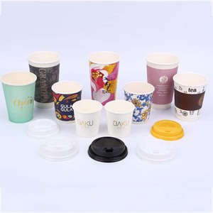 ที่ใส่แก้วกาแฟแบบใช้แล้วทิ้งขนาด8ออนซ์12ออนซ์พร้อมฝาปิดกันรั่วพิมพ์โลโก้ออกแบบได้ตามที่ต้องการ - Product Image 4