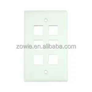 1 2 3 4 6 port rj45 Keystone jack wall plate hdmi keystone F81 keystone rca jack