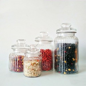 <strong>Hermetic</strong> Glass Jar Glass Tea Pot Glass Storage <strong>Container</strong> for Food With Seal Type Lid Hot Sale 280ml 650ml 950ml 1350ml - Product Image 1