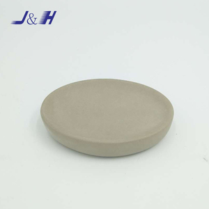 JUEHENG newest design round <strong>stone</strong> white concrete <strong>soap</strong> <strong>dish</strong> support oem customized ceramic