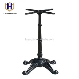 Good supplier furniture leg wrought iron metal table base for granite tops cast iron restaurant table leg