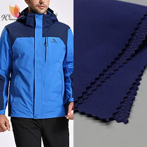 Breathable Soft shell Jackets Fabric Polyester 4 way stretch Spandex fabric TPU Laminated and Bonded Mesh Cloth Fabric