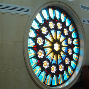 Kính Màu Mô Hình Con Công Cá Mô Hình Lá Để Trang Trí Kính Màu Cửa Sổ Bảng Điều Khiển Các Mẫu - Product Image 2