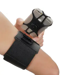 1 paire de bracelet-montre rotatif à 360 degrés avec support de téléphone, pour IPhone, Android, Fitness, cyclisme, course à pied, sport, Fitness