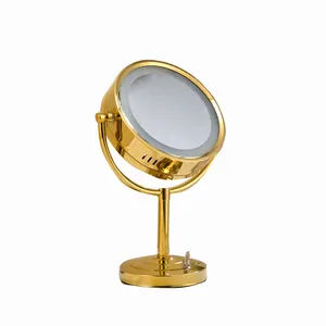 Salle de bains hôtel vanité éclairée par LED miroir cosmétique de maquillage miroir rond Himirror Mini miroir cosmétique maquillage intelligent miroir mural