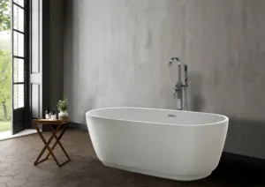 2024 Aifol Modern Acrylic Free Standing Round Paint The Bathroom Baby Bath Tub 71 Inch Bathtubs With Shower