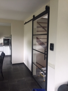 Internal Steel Frame Glass <strong>Door</strong> Panels,Black Steel Frame Glass <strong>Doors</strong>,Glass Barn <strong>Doors</strong> - Product Image 5