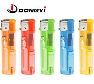 Dongyi OEM dài Slim gas điện tử bơm lại Thuốc lá nhẹ hơn với màu sắc rắn - Product Image 4