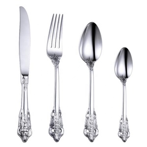 Royal <strong>Home</strong> Luxury 24k Gold Plated <strong>Cutlery</strong> for Hotel Restaurant, Retro Vintage Rose Gold <strong>Cutlery</strong>, Wedding Flatware