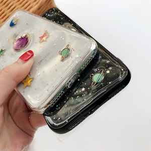 Glitter Star Planet สำหรับ <span class=keywords><strong>iPhone</strong></span> X <span class=keywords><strong>XS</strong></span> XR <span class=keywords><strong>XS</strong></span> MAX โปร่งใสกรณีสำหรับ <span class=keywords><strong>iPhone</strong></span> 8 PLUS 7 6 6s ปกหลัง - Product Image 6