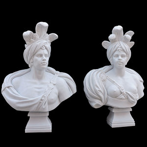 Design personnalisé blanc <span class=keywords><strong>marbre</strong></span> femelle mannequin tête <span class=keywords><strong>buste</strong></span> - Product Image 1
