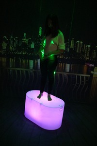 Mới Nhất Giá Rẻ Xách Tay Nhựa Điều Khiển Từ Xa LED Oval <span class=keywords><strong>Laser</strong></span> Sàn Nhảy Đèn Sân Khấu - Product Image 3