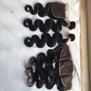 YL <strong>KBL</strong> Body Wave Frontal 13*4 Lace Frontal with Baby <strong>Hair</strong> and Bleached Knots Ear to Ear Closure - Product Image 5