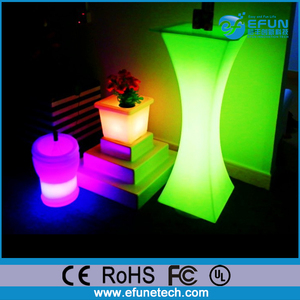 Batería recargable de la batería cambio del color del led discoteca mesa de café, plástico acrílico llevó mesas de bar - Product Image 6