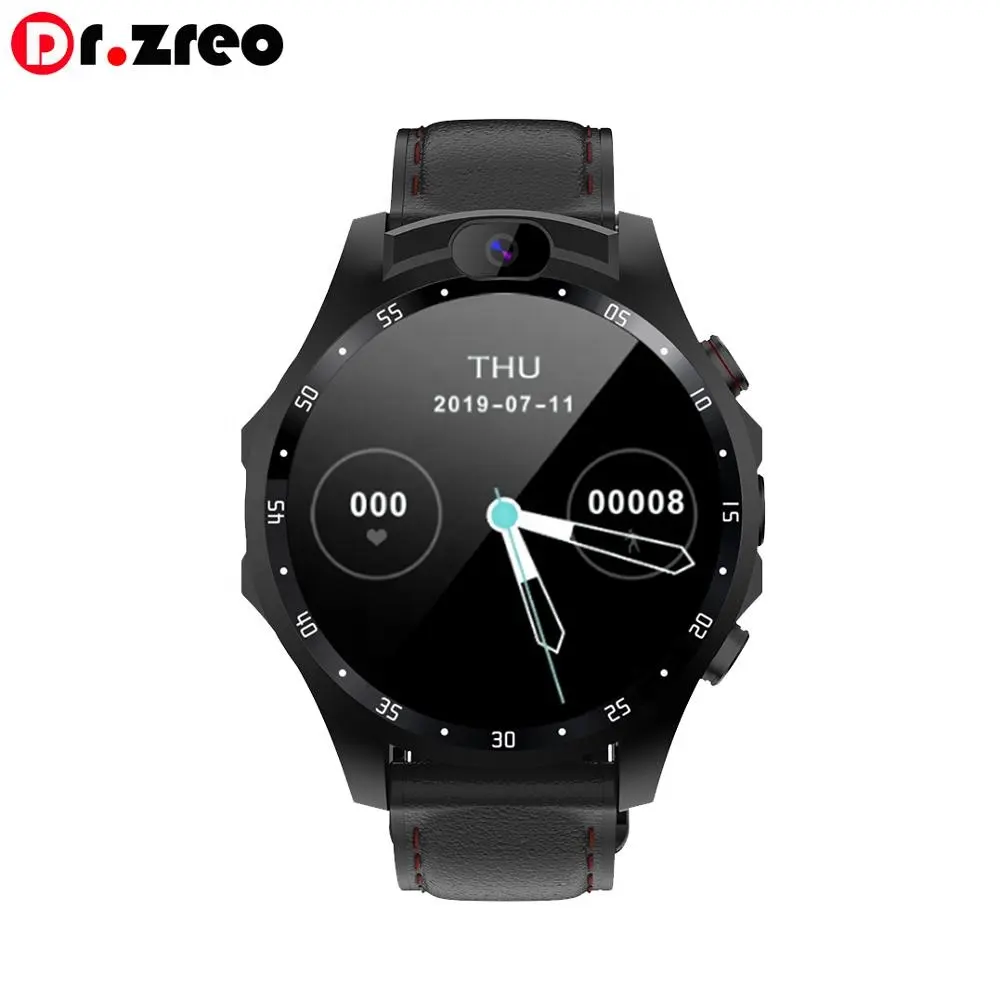 Hiệu Suất cao 800mAh GPS Đồng Hồ Điện Thoại 5.0MP Dual Camera 4G SmartWatch Điện Thoại 1.6 "Người Đàn Ông Thông Minh Đồng Hồ Cho android IOS