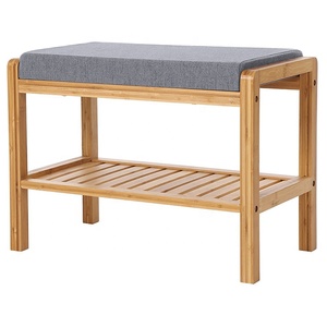 100% naturale di Legno di Bambù Scarpe Outdoor Cremagliera <span class=keywords><strong>Panca</strong></span> <span class=keywords><strong>Con</strong></span> Sedile per la casa - Product Image 1