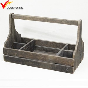 Hộp Đựng Dụng Cụ Làm Vườn Bằng Gỗ Kiểu Trang Trại Có Tay Cầm - Product Image 5