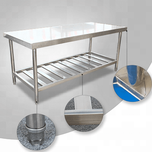 Hotel Restaurant Commercial Kitchenware Patent Board Anti-corrosion American Stainless Steel Commercial <strong>Work</strong> <strong>Table</strong> for Kitchen - Product Image 4