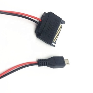 Adaptador de cable de alimentación de datos <span class=keywords><strong>Micro</strong></span> a <span class=keywords><strong>Sata</strong></span> de 30cm de 5 pines para disco duro <span class=keywords><strong>SSD</strong></span>
