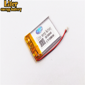 Plug 1,25-2 p 503040 600 mAh 3,7 V rechargeable LiPo battery solar Li ion polymer lithium battery with PCM - Product Image 2