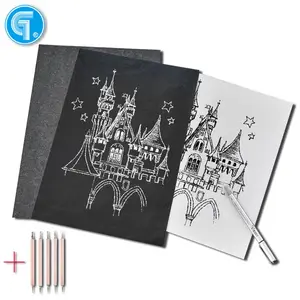 100 Sheets Black Carbon Transfer Tracing Graphite Papier voor Hout, Papier, Canvas Hoge kwaliteit carbon papier