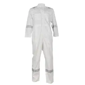 ขายส่งป้องกันผ้าฝ้าย100% จิตรกรสีขาว Coverall