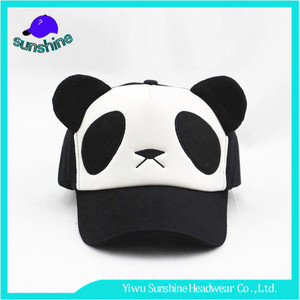 2017 Cara <span class=keywords><strong>de</strong></span> La Panda <span class=keywords><strong>de</strong></span> Dibujos Animados Sombreros <span class=keywords><strong>de</strong></span> Encargo Encantadores Niños Gorra <span class=keywords><strong>de</strong></span> béisbol Con Dos Orejas - Product Image 1