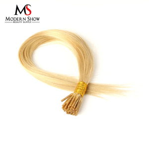 Venta al por mayor <span class=keywords><strong>3c</strong></span> 7a hair any colored I tip extensión de cabello humano - Product Image 5