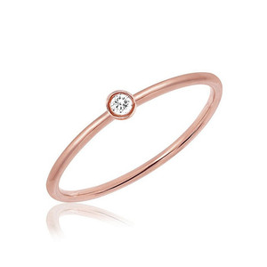 Gemnel Gemnel Dernier Single zircon 925 argent bijoux pile bague minimaliste - Product Image 6