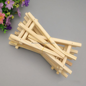 DIYクリエイティブ小さな装飾三脚イーゼルクラフトアートキッズミニウッドイーゼル9*16cm