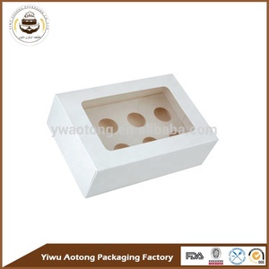 Kotak Cupcake Mini Transparan Kustom Grosir Kotak <span class=keywords><strong>2</strong></span> Cupcake - Product Image 6
