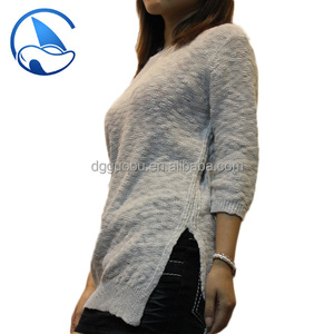 Señoras de la moda suéter de hilo con la parte inferior de corte especial <span class=keywords><strong>j</strong></span> & r-02 - Product Image 3