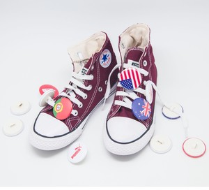 Bán Nóng Phong Cách Mới Nhất Chất Lượng Cao Vòng Fancy DIY Dây Giày Nút Huy Hiệu - Product Image 3